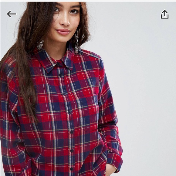 ASOS Tops - NWT ASOS Flannel Women’s Shirt